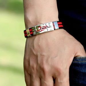 ⛓️ Awesome Metallic Tribal Style Striped Adjustable Bracelet ⛓️